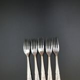 5 Small vintage metal silver forks
