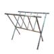 Chrome-plated brass magazine rack circa 1970