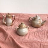 Sandstone teapots and sugar set