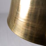 Pair of brass pendants, hourglass shape, 1960s