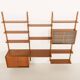 Preben Sorensen PS System teak wall unit, Randers, Denmark, 1960s