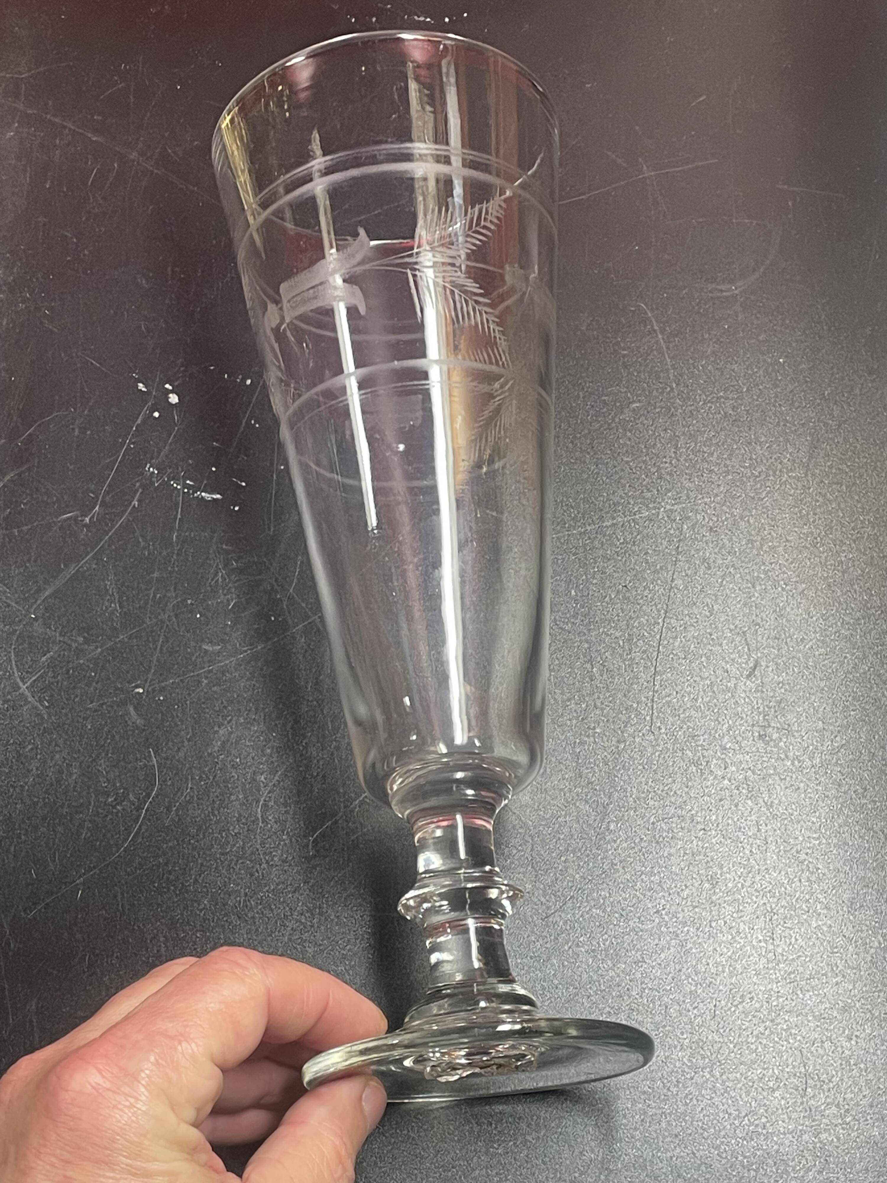 Superb and relatively rare 28.5cm conscript glass - could be used as a vase