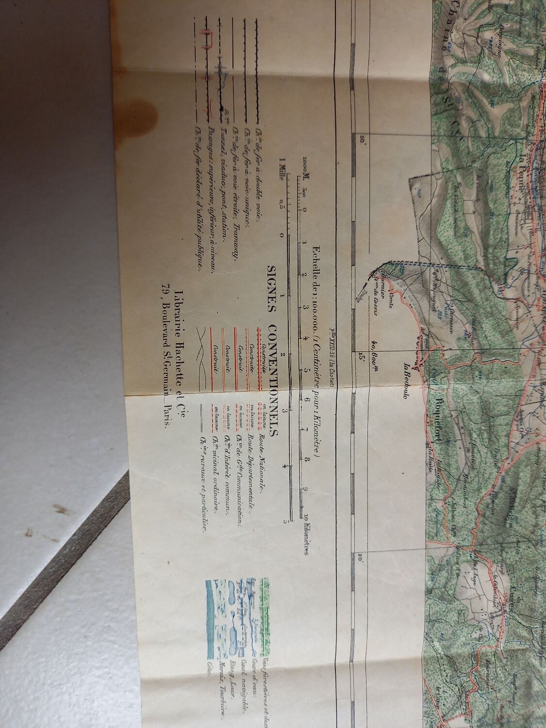 Marseille map 1/100000