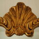 Miroir rocaille style Louis XV artisanal en bois doré XXème 80X65