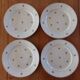 Set of 4 old flat plates Luneville