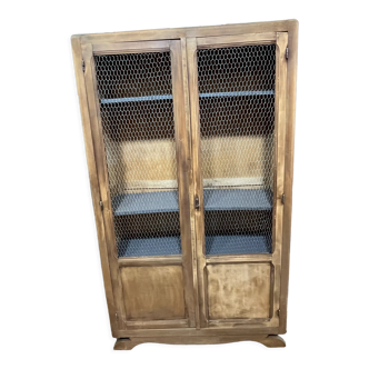 Raw wood bookcase