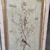 Pair of 18th painted panels and décor