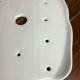 White porcelain draining plate