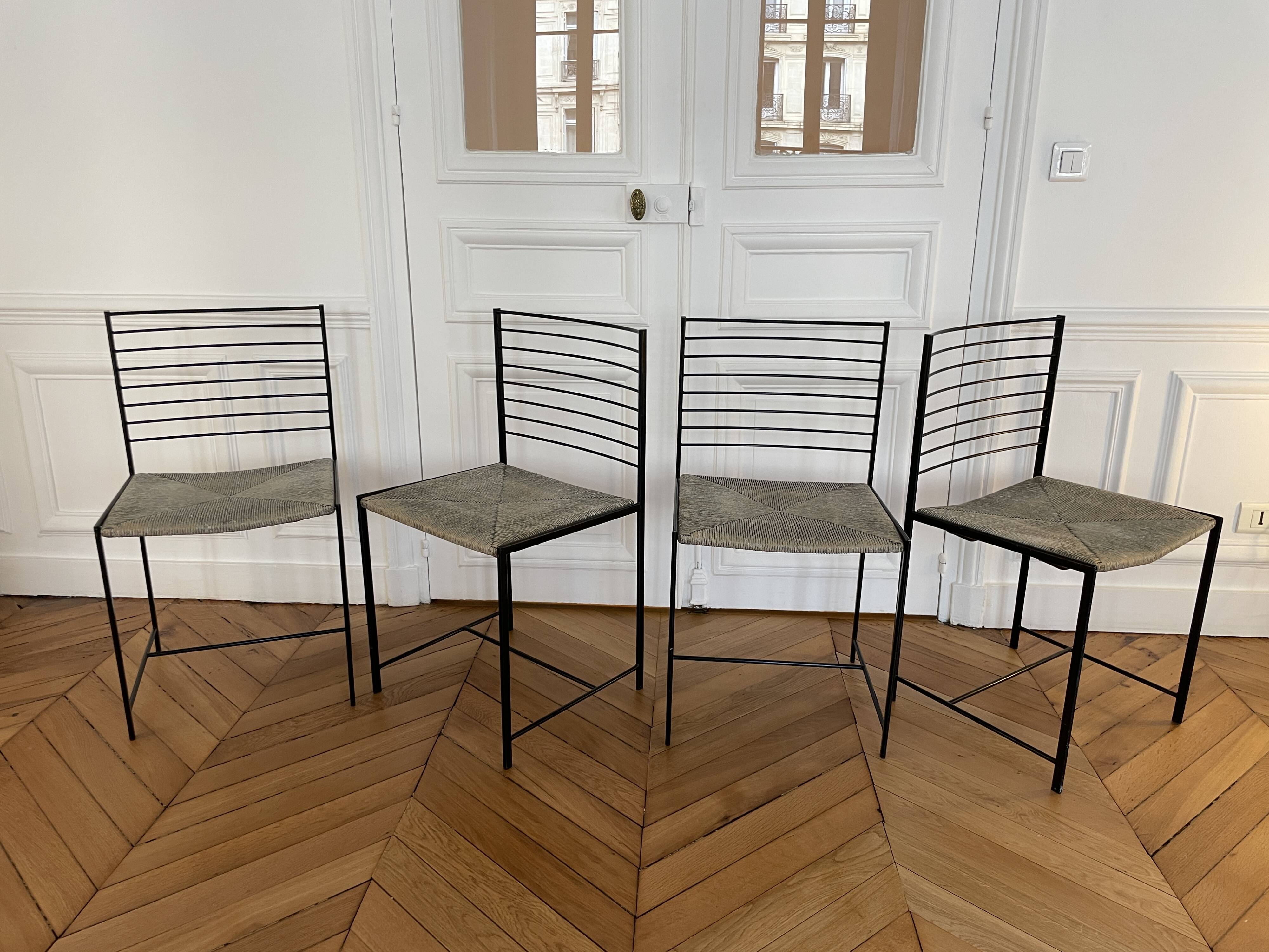 Spaghetti Chair Giandomenico Belotti for Cidue - Woven Paper Finish
