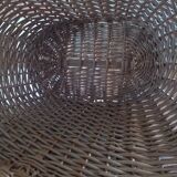 Woven wicker basket