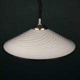 Vintage swirling glass pendant lamp from Murano, Italy, 1970s.