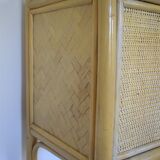 High shelf in vintage rattan