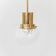Vintage brass and blown glass pendant lamp – 1960s design chandelier