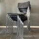 Lot de 5 chaises empilages C59 de Pierre Guariche éditées par Meurop