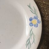 Set old flat plates flowered