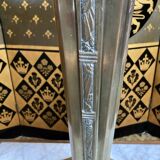 Art Deco period lamp in glass and brass