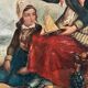 Antique seaside oil painting, c. 1845