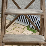 Vintage wooden stepladder