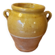 Yellow glazed grease pot