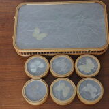 Butterfly tray and coasters