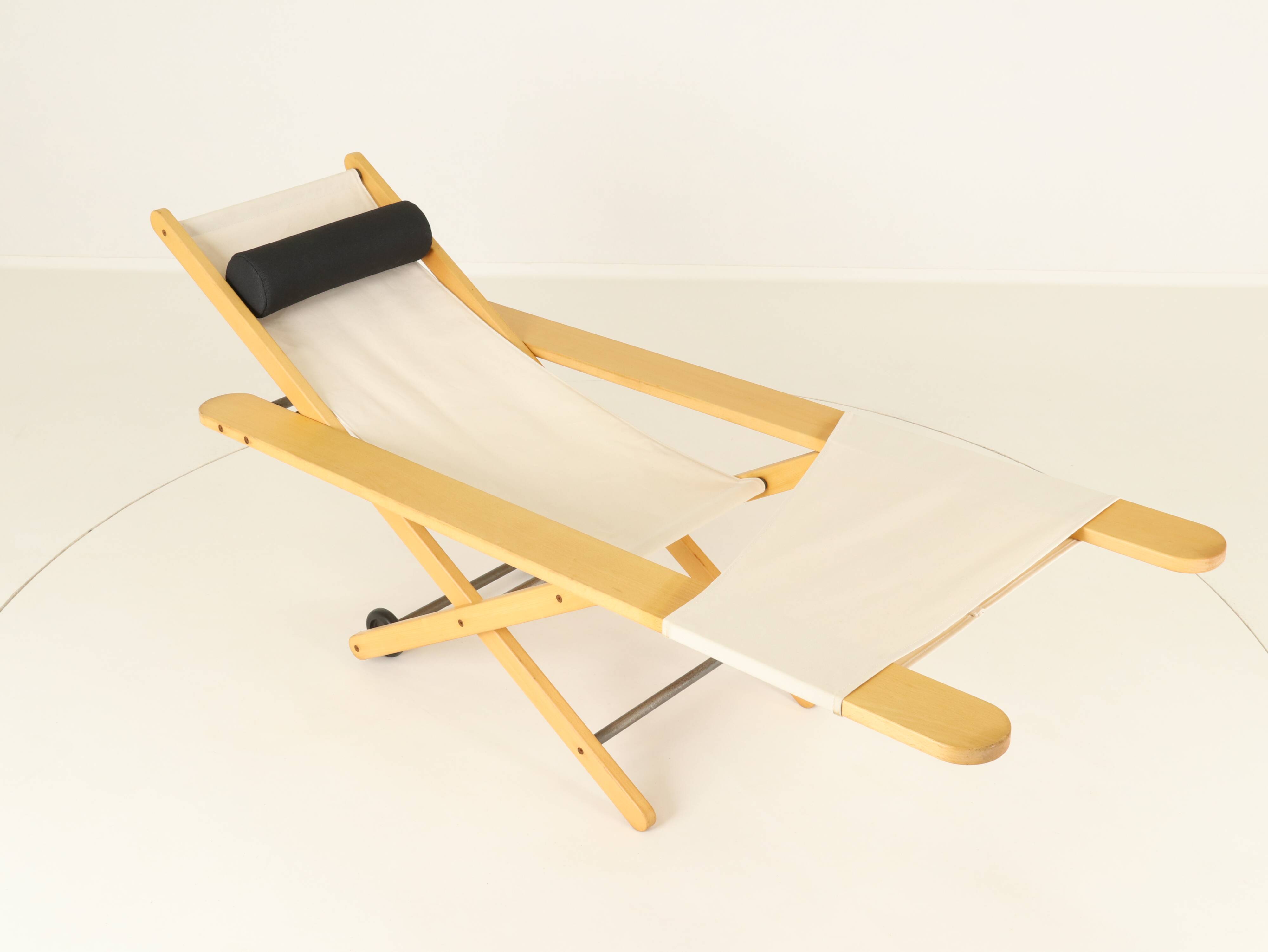 Unique outdoor prototype lounge chair likely B&B Italia, Italy, 1980s