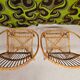 Garden lounge set in vintage bamboo rattan 1960