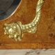 Louis XVI buffet with mirror, marble, and bronze fittings.