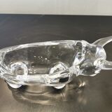 empty pocket/animal ashtray in Vannes crystal: Taurus
