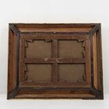 Large Rococo painting with gilded wooden frame, Belgium ca. 1900