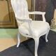Fauteuil cabriolet de style Louis XV moderne