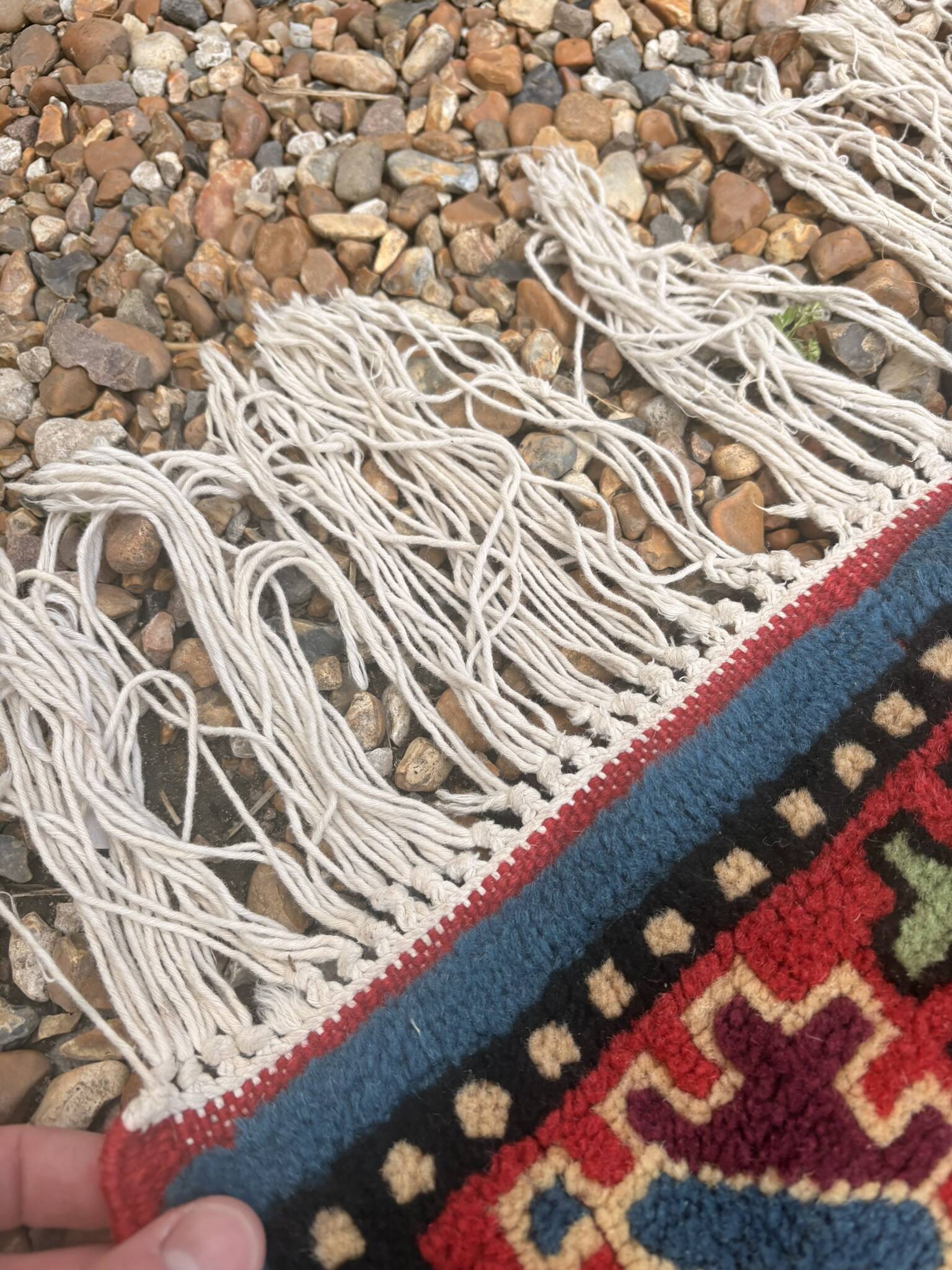 Vintage Oriental Handwoven Caucasian Shirvan Rug 82x130cm