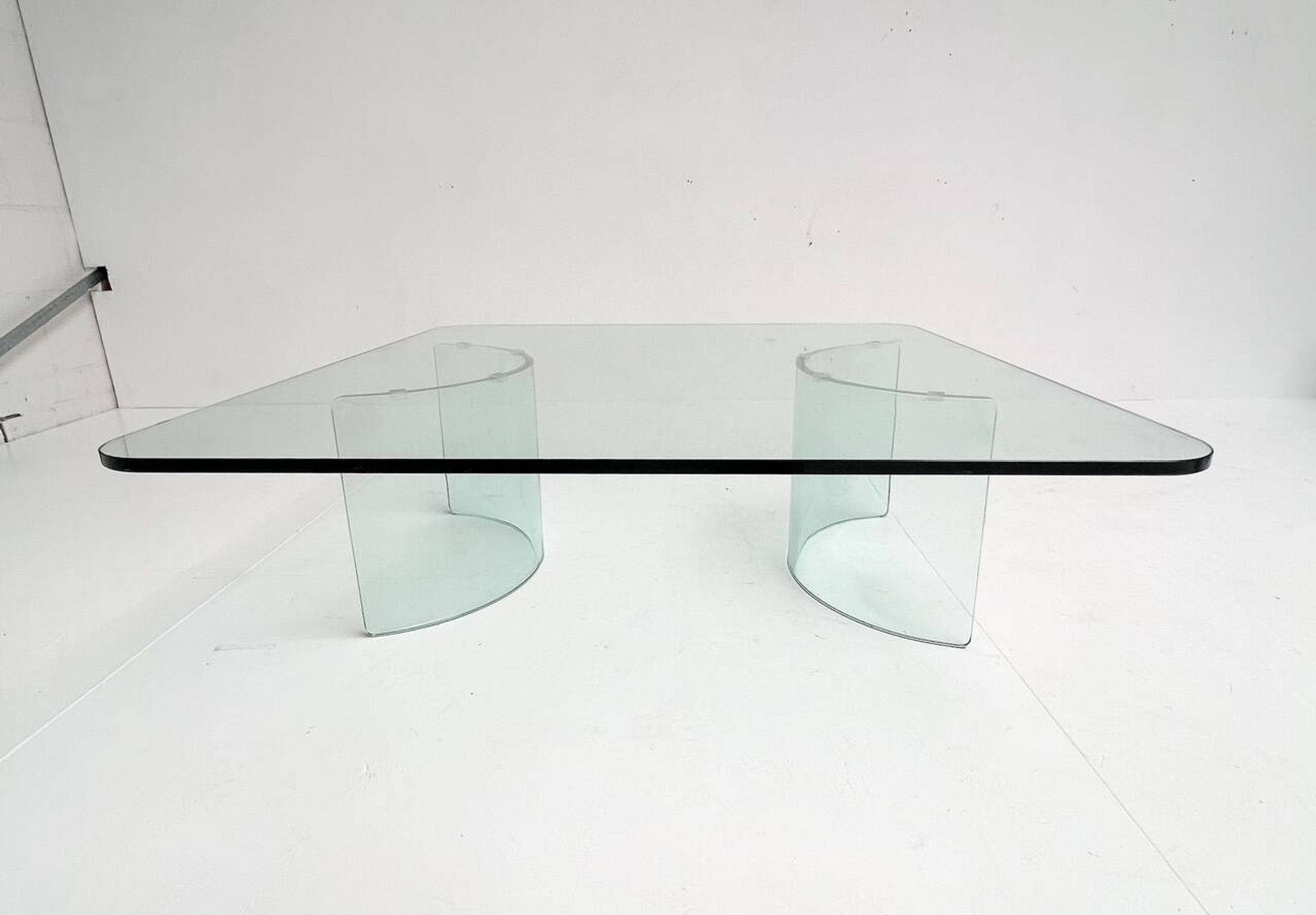 Modern Italian glass coffee table, 1970s