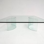 Modern Italian glass coffee table, 1970s