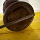 Vintage Turned and Carved Wooden Vase - Vine Decor H 28 cm