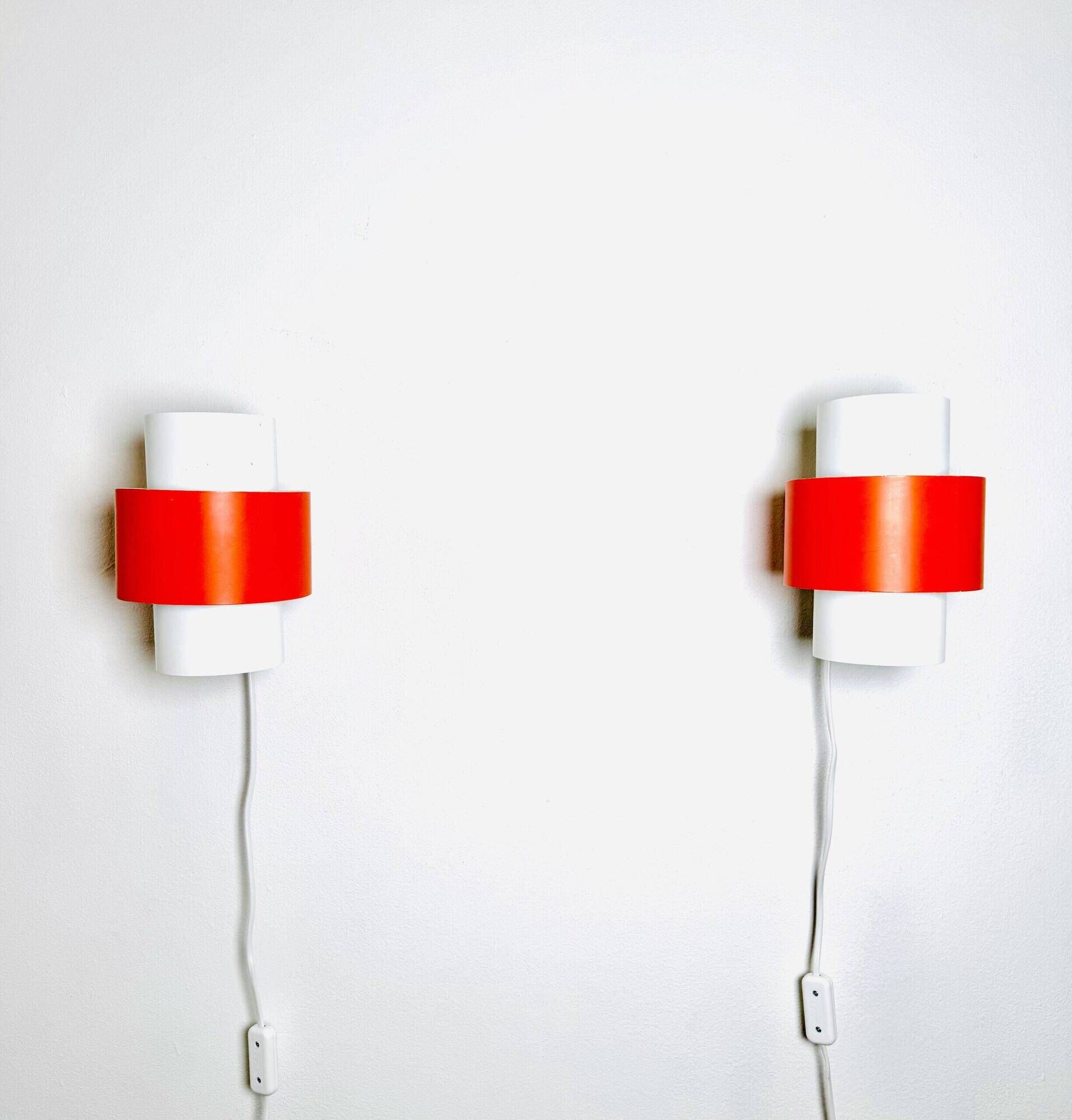 Curved Cylindrical Wall Lamps By J.J.M. Hoogervorst For Anvia Nederland, The Netherlands 1960S