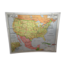 School map United States Vidal Lablache 60's