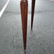 Old style flat desk louis xvi leather tray with 2 pulls