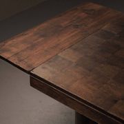 Table Art déco en chêne – France, années 1930–1940