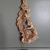 Brutalist brass sculpture, Philippe Cheverny, 1970