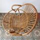 Trio de fauteuils rotin vintage