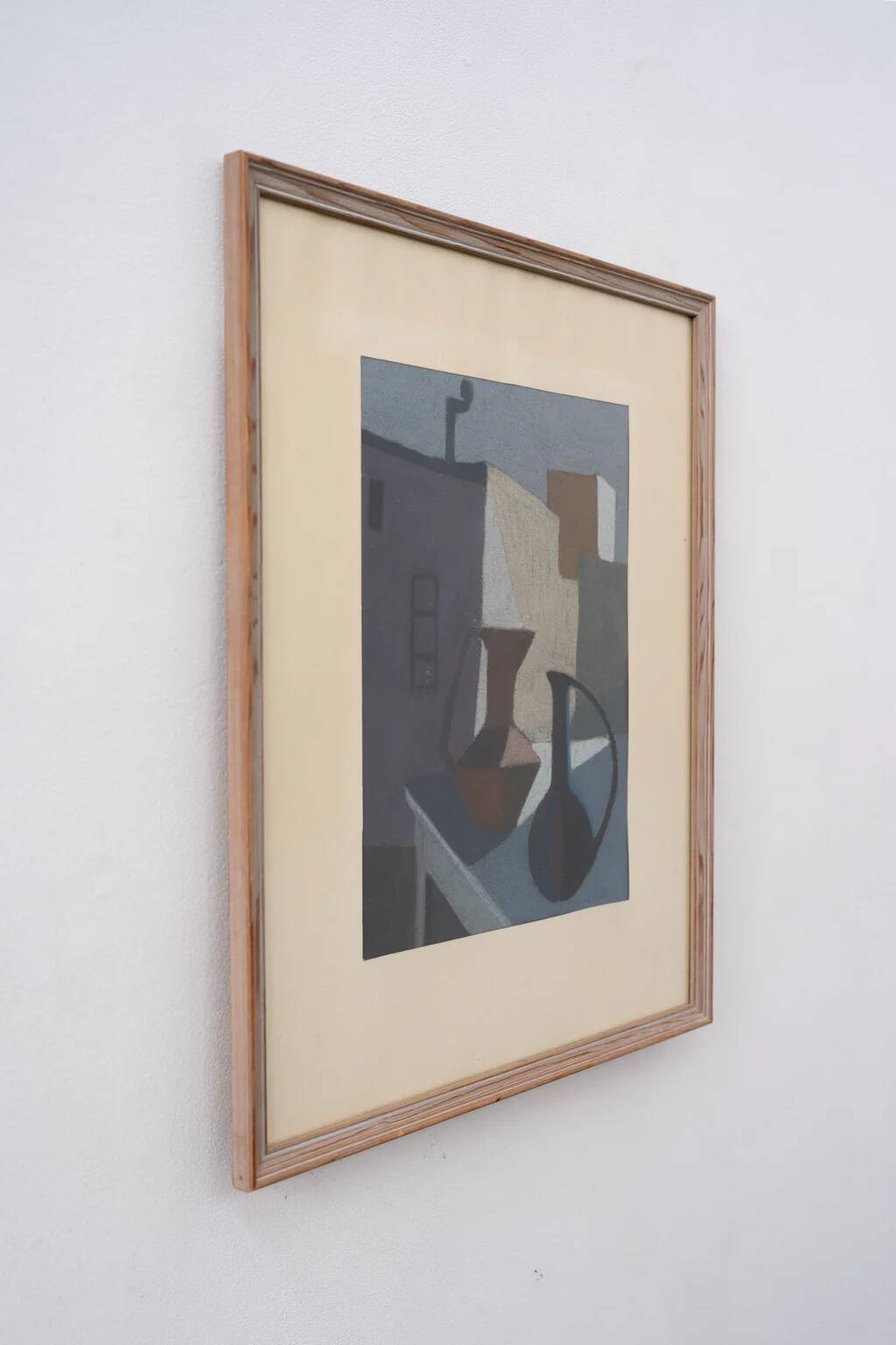 Still life, pastel on paper, Carl Gunnar von Gegerfelt (1926 - 2012)