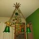 Very large art nouveau chandelier Murano (1 meter)