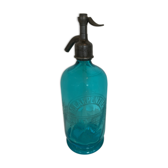Water siphon bottle from Seltz maison pontieux in calais 20th century