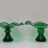 Pair of Art Glass Bowls,by Glasswork Novy Bor,1930's