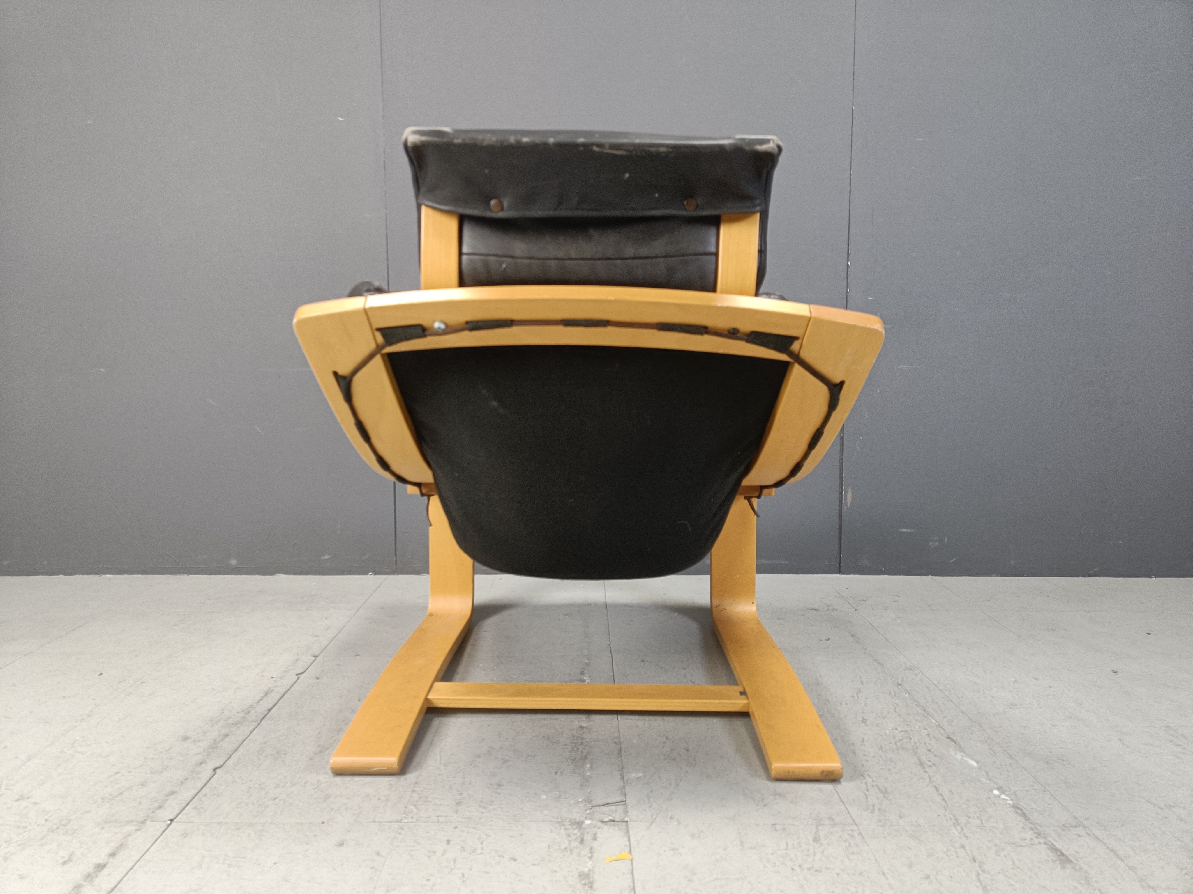 Swedish Kroken armchair by Ake Fribyter for Nelo Möbel, 1970s