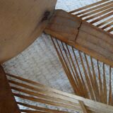 Hanging wood braided yarns Scandinavian design 60-70