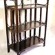 SHELF - BOOKCASE on legs in RATTAN