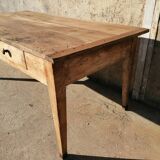 2-drawer pine workshop table