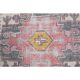 Vintage Turkish Oushak Handmade Wool Cotton Pink Area Rug 112x240