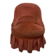 Fauteuil crapaud velour rose